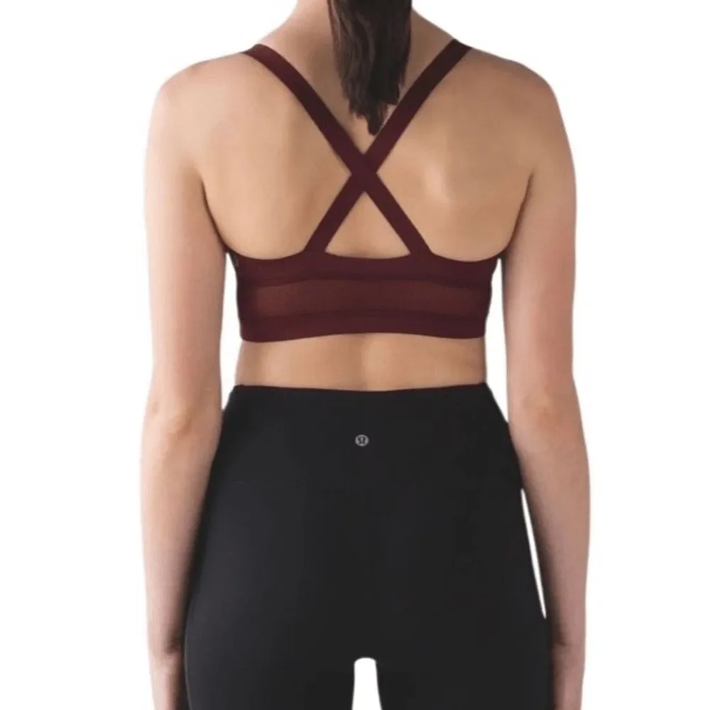 Bra Lululemon Body Con Bra Deep Rouge Size 8